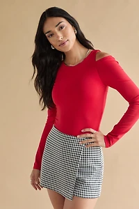 Wanda Houndstooth Skort
