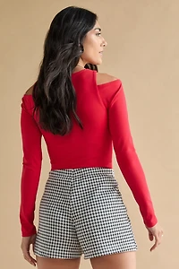 Wanda Houndstooth Skort