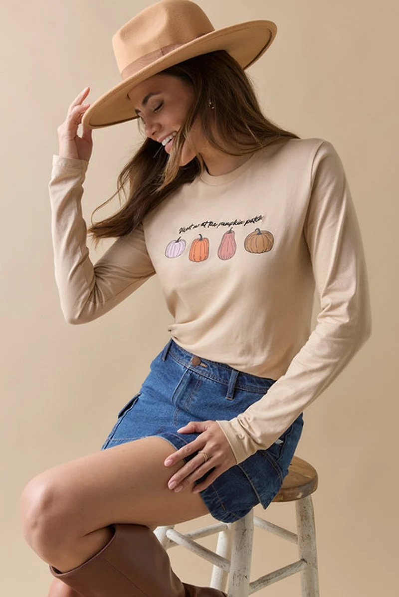 Meet Me At The Pumpkin Patch Long Sleeve Top