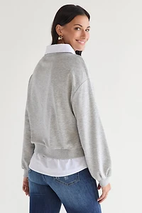 Chicago Twofer Long Sleeve Sweatshirt Top