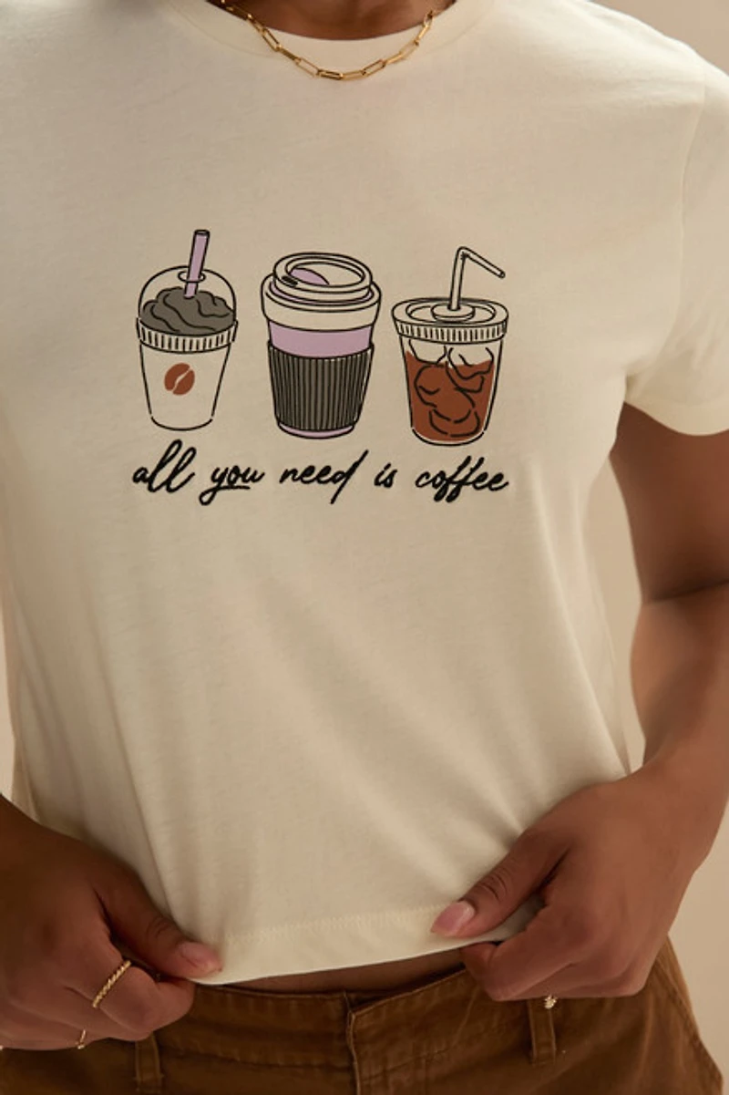 All You Need Is Coffee Short Sleeve Tee