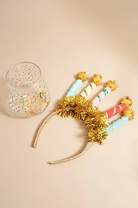 Birthday Babe Wine Glass And Headband Set