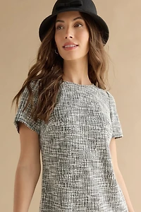 Christa Tweed Mini Shift Dress