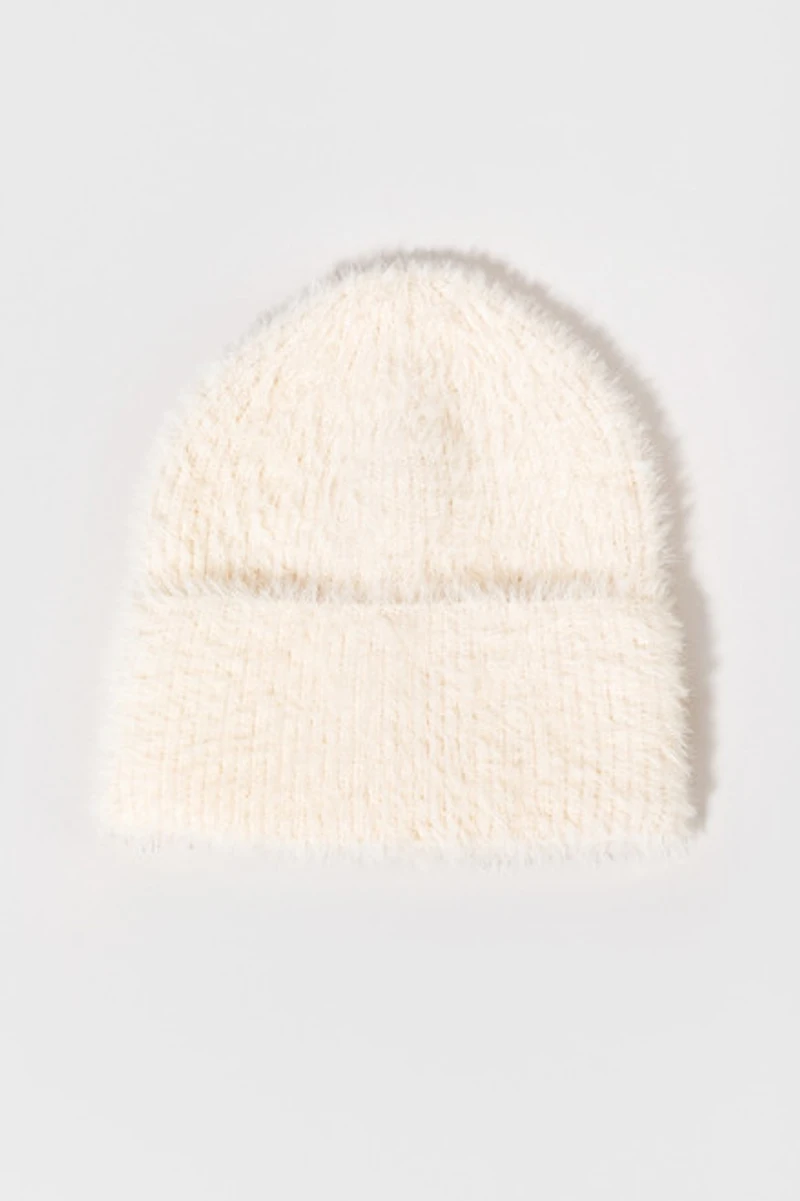Audrey Fuzzy Cuffed Beanie