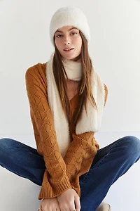 Audrey Fuzzy Cuffed Beanie