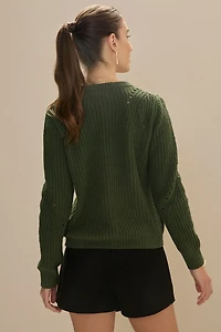 Evonne Crew Neck Pullover Sweater