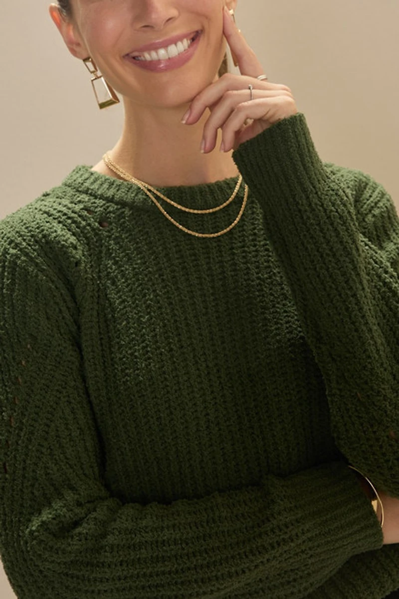 Evonne Crew Neck Pullover Sweater