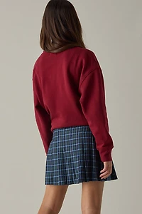 Hello Franki Pleated Navy Plaid Skirt for girls