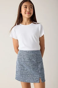 Hello Franki Tweed Navy Skirt for Girls