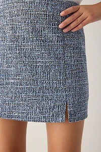Hello Franki Tweed Navy Skirt for Girls
