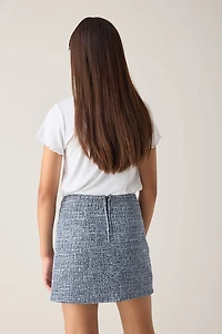 Hello Franki Tweed Navy Skirt for Girls