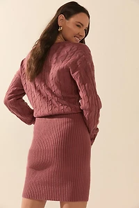 Kristie Button Front Sweater Dress