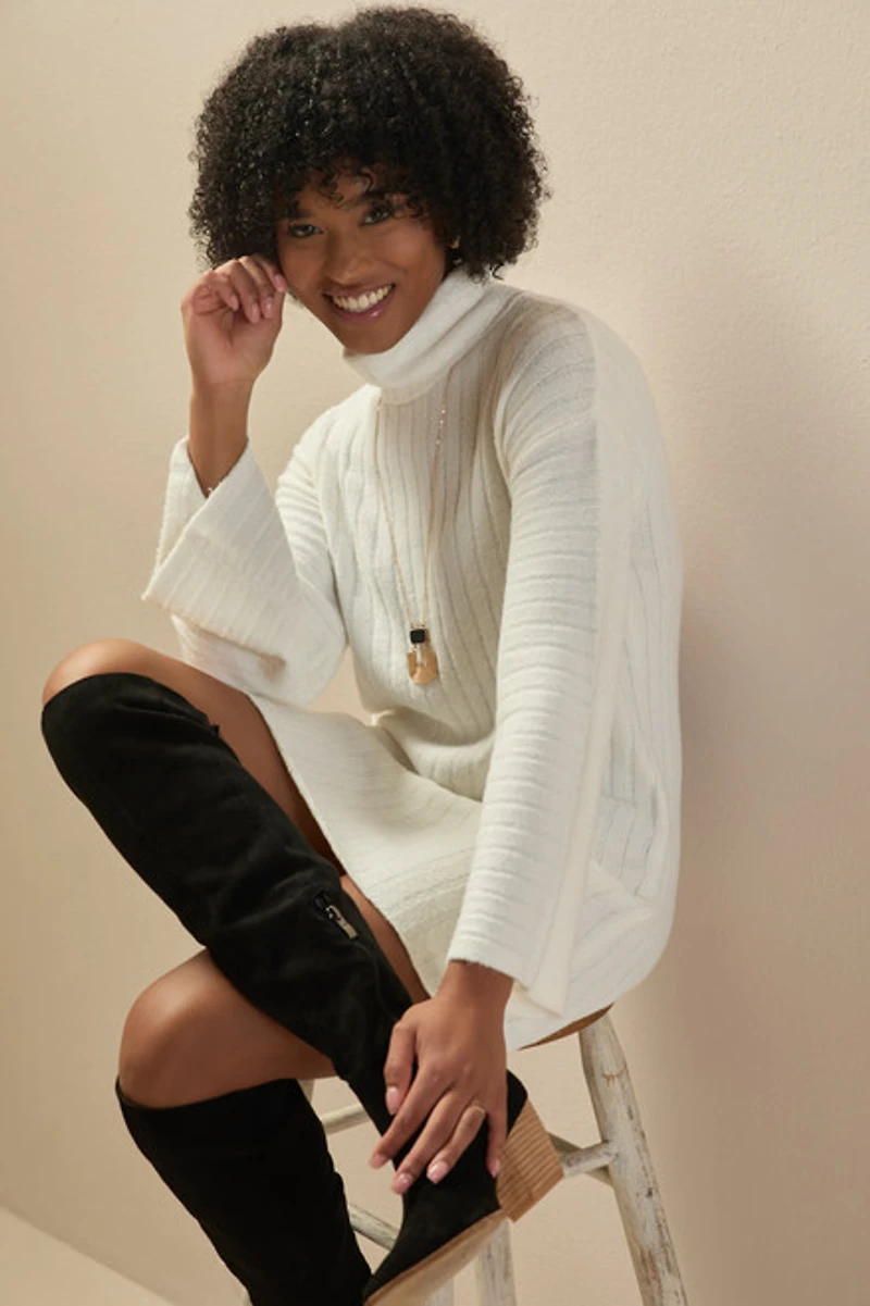 Alisha Fuzzy Sweater Dress