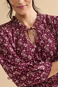 Angelica Floral Cinch Waist Mini Dress