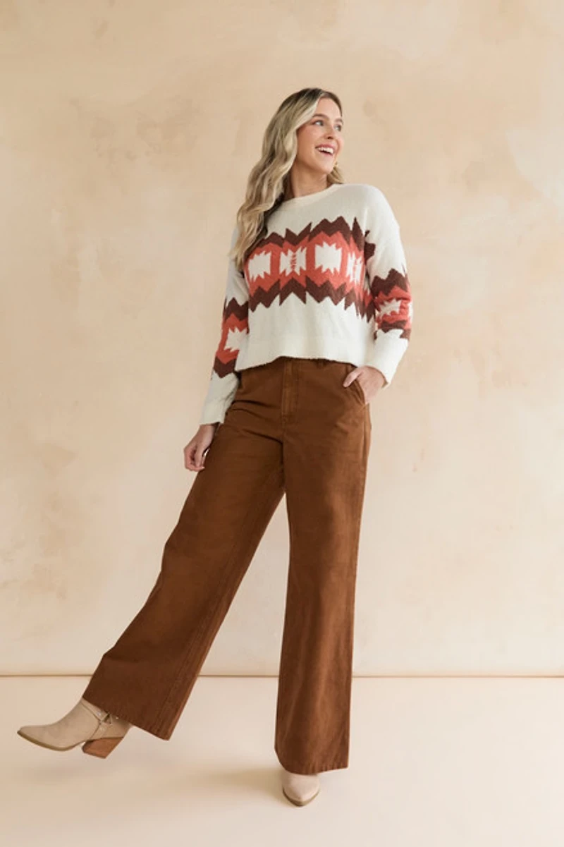 Betty Aztec Pullover Sweater