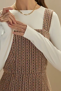 Pam Waisted Tweed Mini Dress