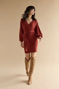 Joni Tie Waist Sweater Dress