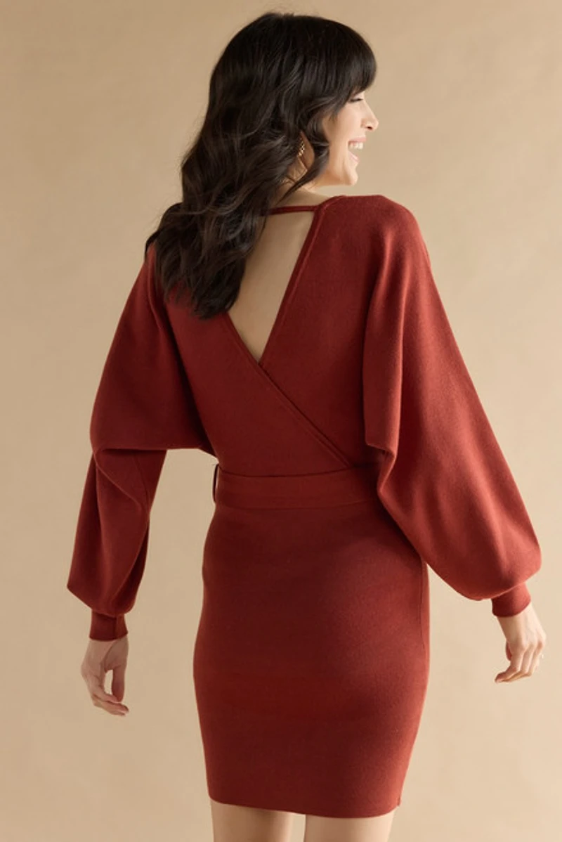 Joni Tie Waist Sweater Dress