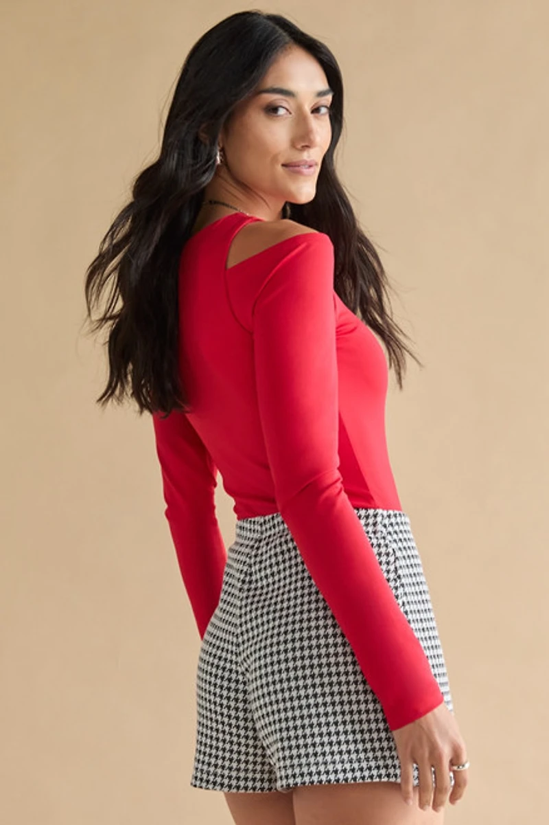 yummi by francesca's Cold Shoulder Bodysuit