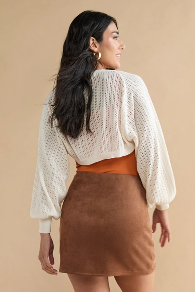 Ines Floral Embroidered Mini Skirt
