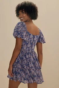 Audra Tiered Floral Mini Dress