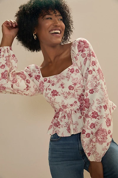 Leah Long Sleeve Bow Back Blouse