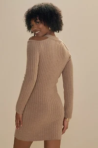 Jeane Cold Shoulder Sweater Dress