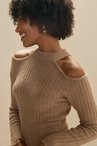Jeane Cold Shoulder Sweater Dress