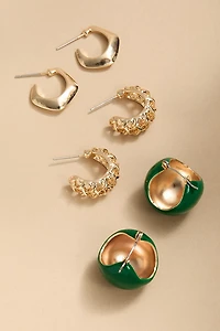Dolly Mixed Style Hoop Earring Set