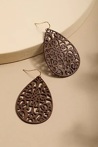 Lilly Vegan Leather Earrings