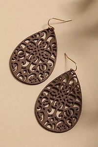 Lilly Vegan Leather Earrings