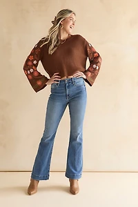 Hailee Embroidered Pullover Sweater
