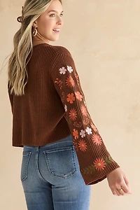 Hailee Embroidered Pullover Sweater