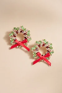 Lizette Crystal Wreath Earrings