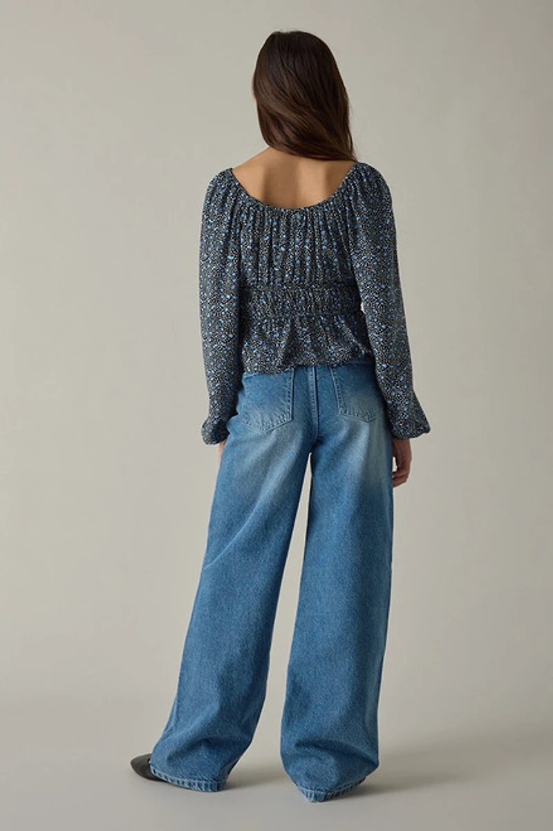 Hello Franki Wide Leg Denim Jeans for girls