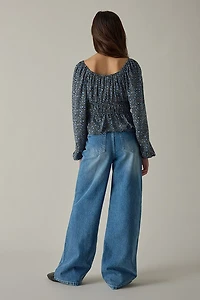 Hello Franki Wide Leg Denim Jeans for girls
