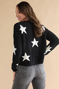 Carey Star Teddy Pullover Sweater