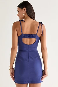 Susie Tie Strap Fitted Mini Dress