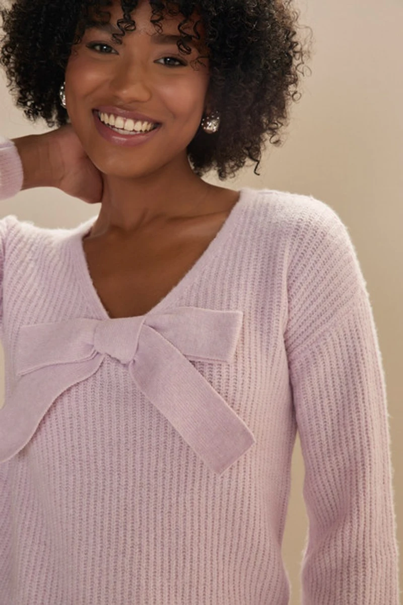 Rebbecca Long Sleeve Bow Neck Pullover