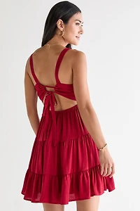 Janice Babydoll Tiered Mini Dress
