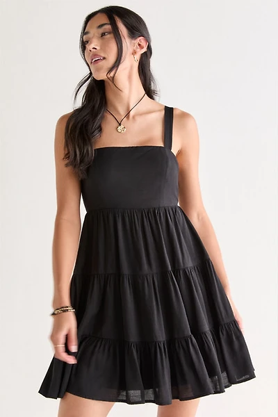 Janice Babydoll Tiered Mini Dress