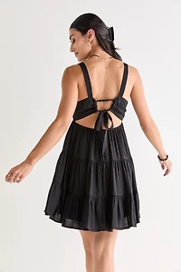 Janice Babydoll Tiered Mini Dress