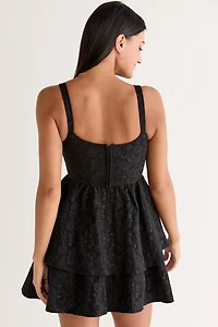Shawna Corset Fit And Flare Mini Dress