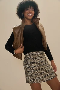 Harriet Vegan Leather Puffer Vest