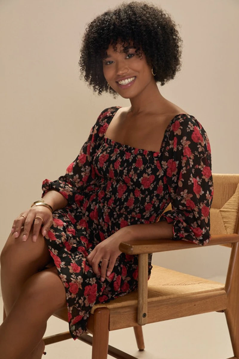 Stella Rose Printed Swing Dress