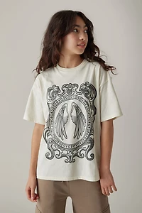 Hello Franki Angel  Oversized Grpahic Te for Girls