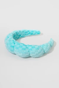 Judith Puffy Checkered Pattern Headband