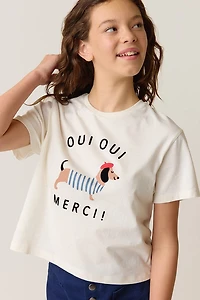 Hello Franki Oui Merci Top for girls