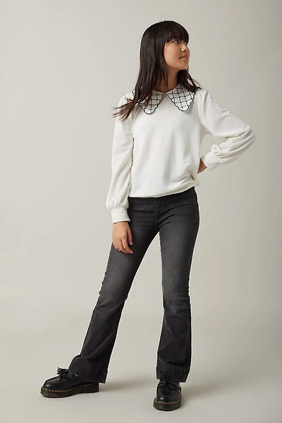 Hello Franki Embroidered Collar Sweater for girls