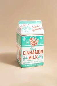 Milk Carton Cinnamon Candle Jar